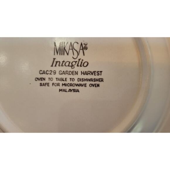 (Qty 6) Mikasa Intaglio GARDEN HARVEST Rimmed Bowls CAC29 Stoneware 9 3/8" D - Picture 13 of 15